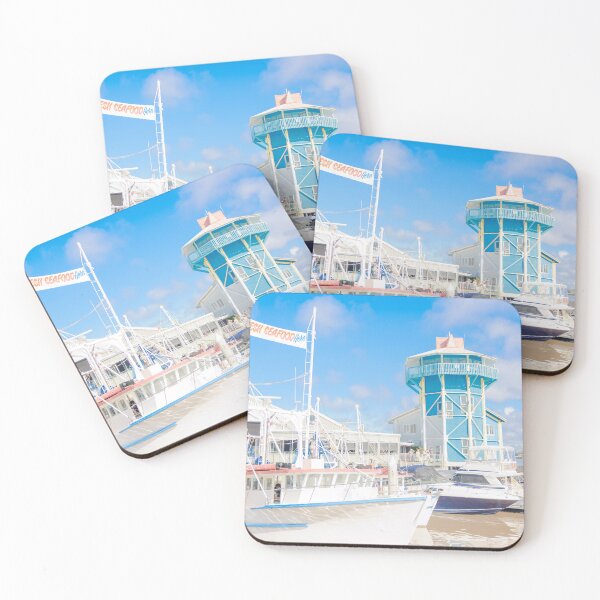 Item preview, Beautiful blue sky and boats in Sunshine Coast, QLD, Australia designed and sold by kaedeyk.