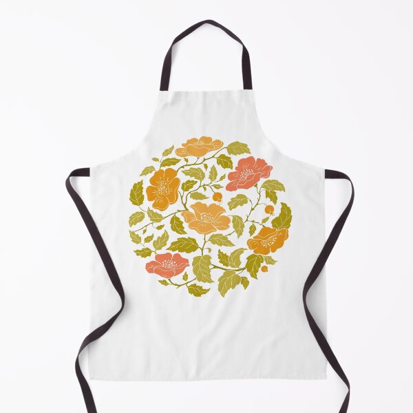Item preview, A Circle Made Of Gathering Orange And Pink Flowers designed and sold by Tasha-design.