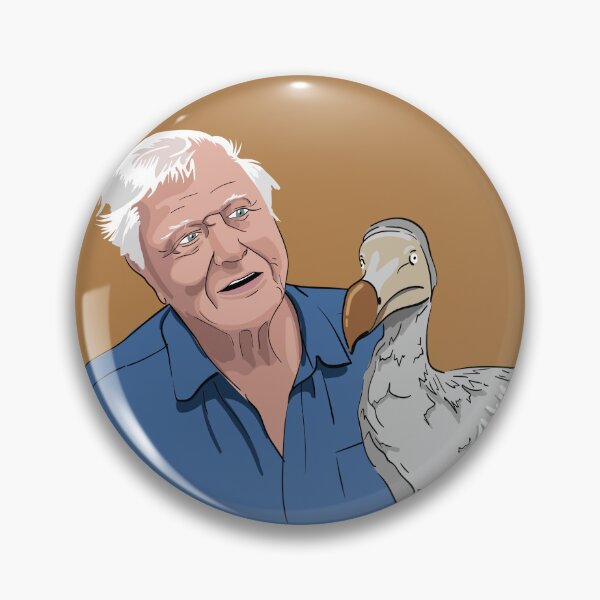 Item preview, Sir David Attenborough and a Dodo designed and sold by Michael Andrews.