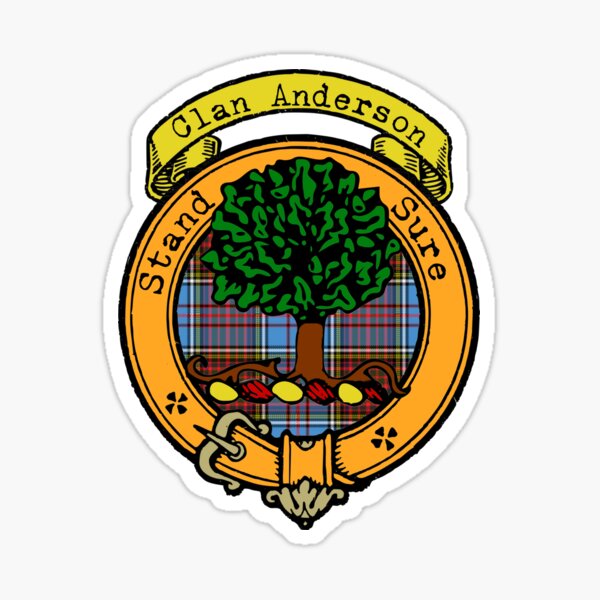 Item preview, Anderson Clan Surname tartan and crest designed and sold by BagTown Clans.