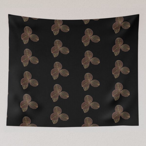 Item preview, Macodes lowii Jewel Orchid with dark background designed and sold by Floral-Art.