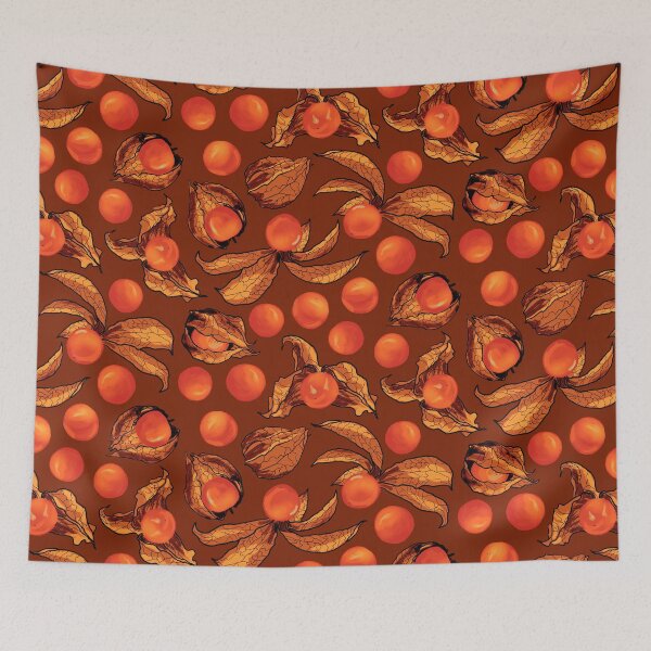 Item preview, Physalis - Golden berries in orange-brown tones designed and sold by kobyakov.