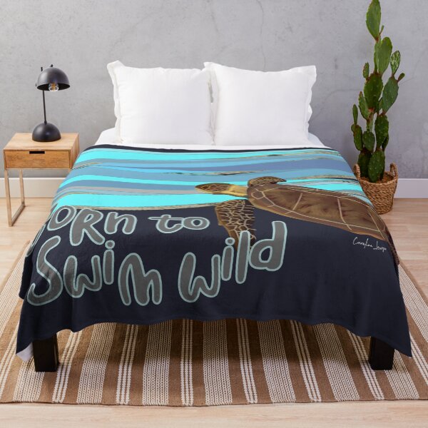 Item preview, Wild open water swimming sea turtle for swimmer swim lovers. Caroline Laursen original designed and sold by Caroline Laursen.