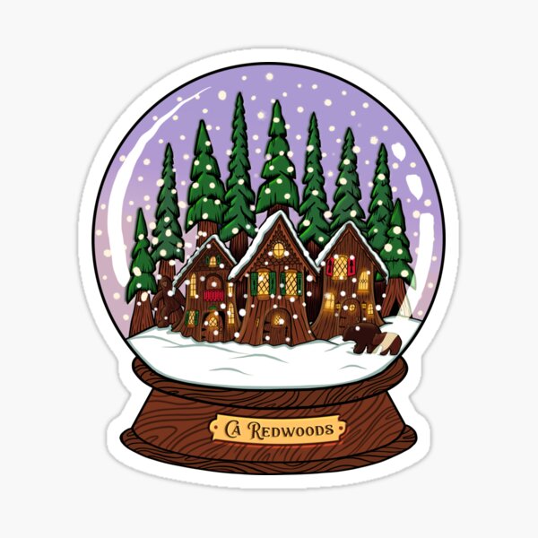 Item preview, California Redwoods Snow Globe designed and sold by CattGDesigns.