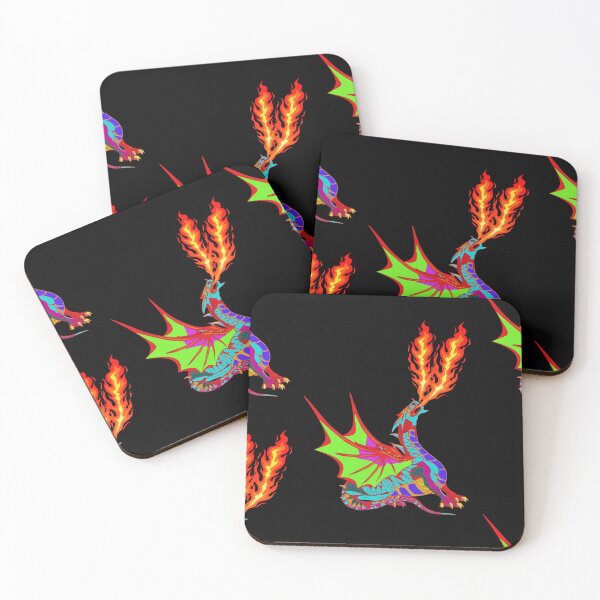 Item preview, STYLISH COLORED FIRE BREATHING DRAGON designed and sold by sailorsam1805.
