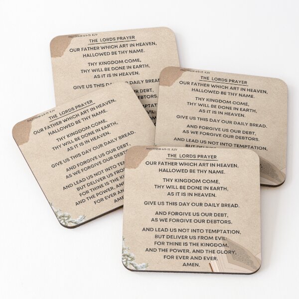 Item preview, Bible Verses - The Lords Prayer KJV - Boho Style Background  designed and sold by Maylene1.