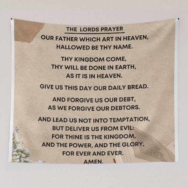 Item preview, Bible Verses - The Lords Prayer KJV - Boho Style Background  designed and sold by Maylene1.