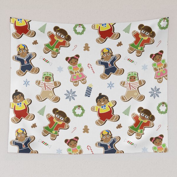 Item preview, Latino Christmas Ugly Sweater Gingerbread Boys and Girls Chavos y Chillonas designed and sold by Francielandia.