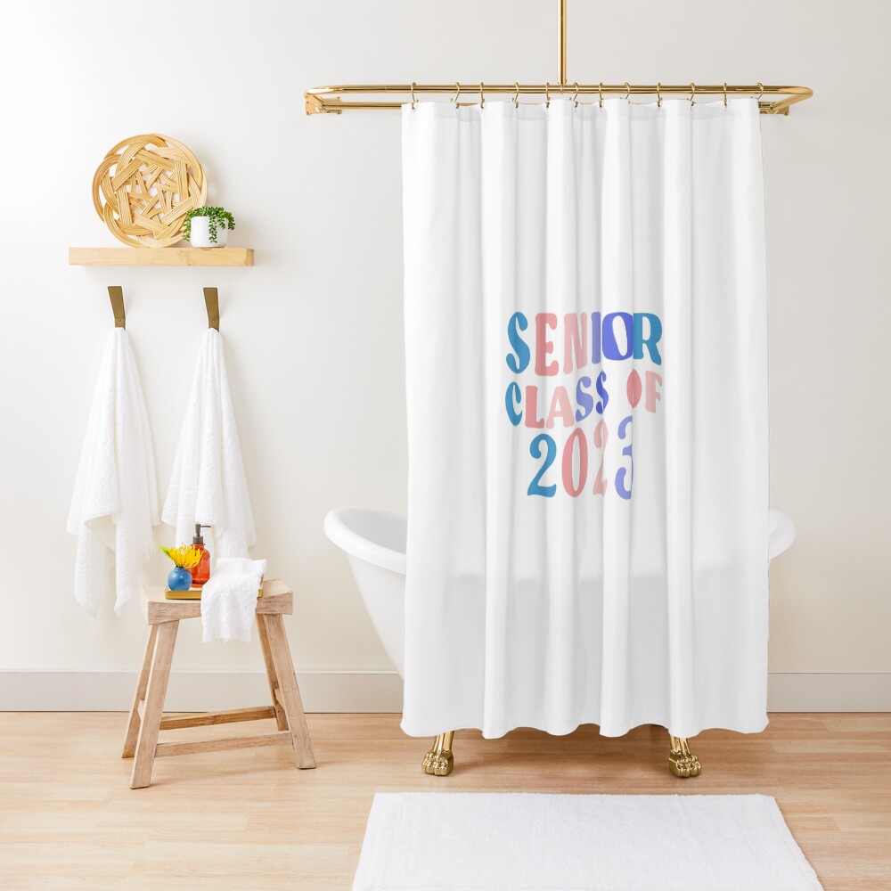 Rideau de douche « Cadeau de fin d'études de la classe senior de 2023