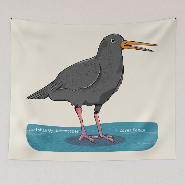 Item preview, Variable oystercatcher Torea pango designed and sold by piedaydesigns.