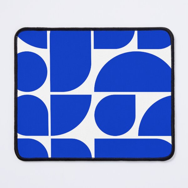 Item preview, Minimal Geometric Shapes 05 | Abstract Art Mid Century Bauhaus Inspired Persian Blue designed and sold by MarleneCanto.