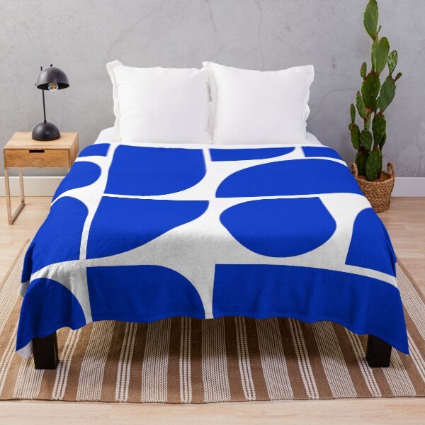 Item preview, Minimal Geometric Shapes 05 | Abstract Art Mid Century Bauhaus Inspired Persian Blue designed and sold by MarleneCanto.