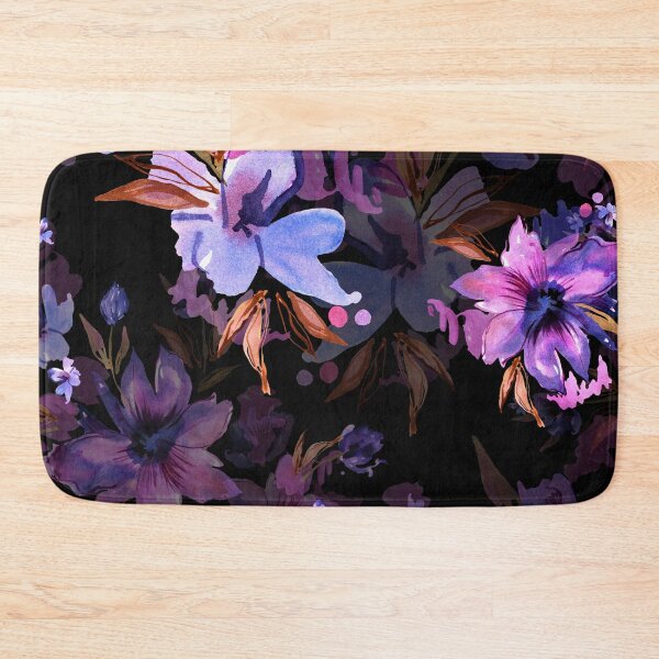 Item preview, Pink flowers wallpaper designed and sold by The Love Quill.