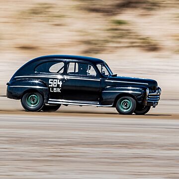 Artwork thumbnail, Vintage Hot Rod Association at Pendine Sands Beach Race. Car 584 in 2022 by stevehuggett