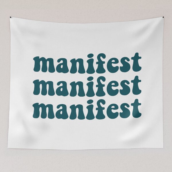 Artikelvorschau, Manifest Manifest Manifest Sticker entworfen und verkauft von Marianna's Meraki.