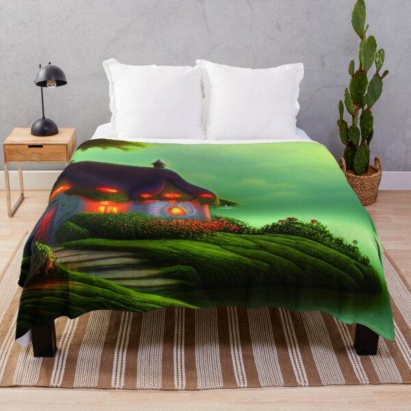 Item preview, Fantasy House In a Greenery Scene, Fantasy Cottagecore designed and sold by NatureFood.