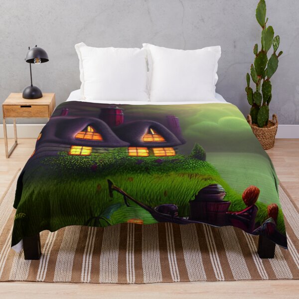 Item preview, Fantasy House In a Greenery Scene, Fantasy Cottagecore designed and sold by NatureFood.