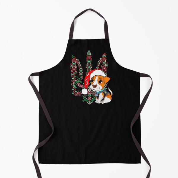 Item preview, Ukraine Christmas Trident Patron Dog Santa Hat designed and sold by Aide.