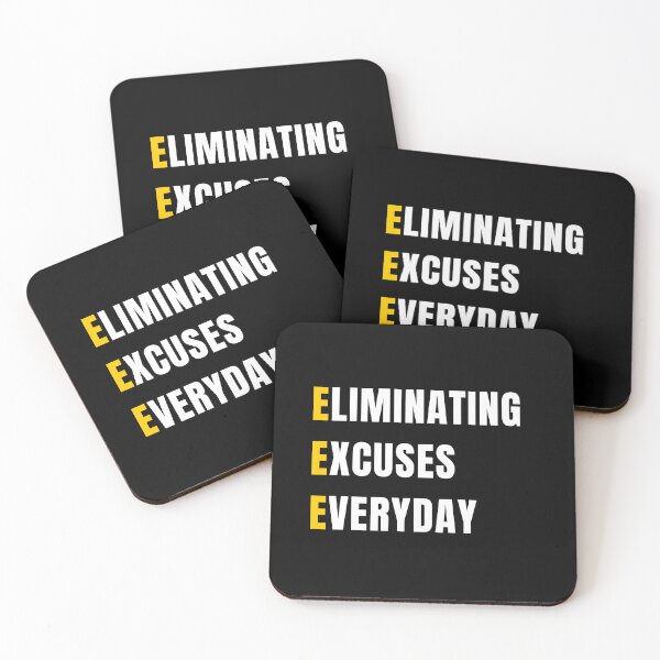 Item preview,  Eliminating Excuses Everyday | Motivational Letter E Abbreviation Phrase designed and sold by ACRONYMSONLY.