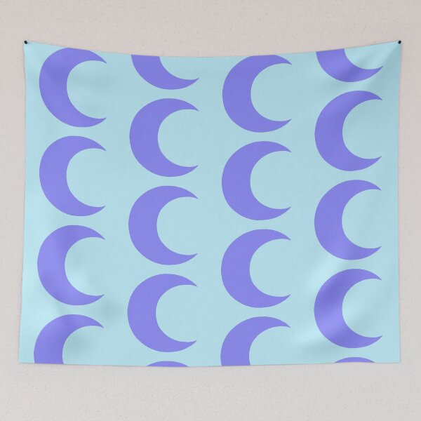Item preview, Blue crescent moon designed and sold by charmednight.