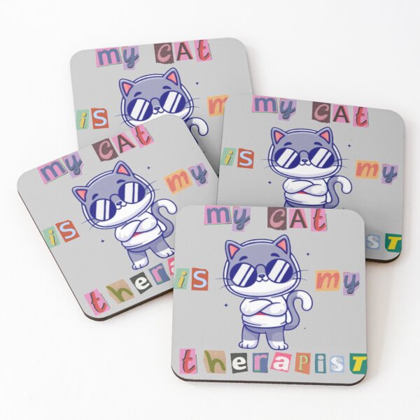 Item preview, My cat is my therapist (cats) designed and sold by Coloredroad.