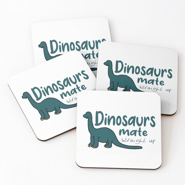 Item preview, Dinosaurs Mate Straight Up Sticker designed and sold by Marianna's Meraki.