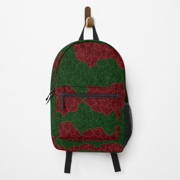 Item preview, Dark Green & Dark Red Flower Collage designed and sold by rainestore.