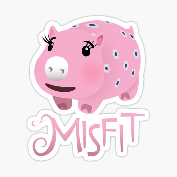 Item preview, Misfit - Pig Without a Slot designed and sold by jpenfield designs.