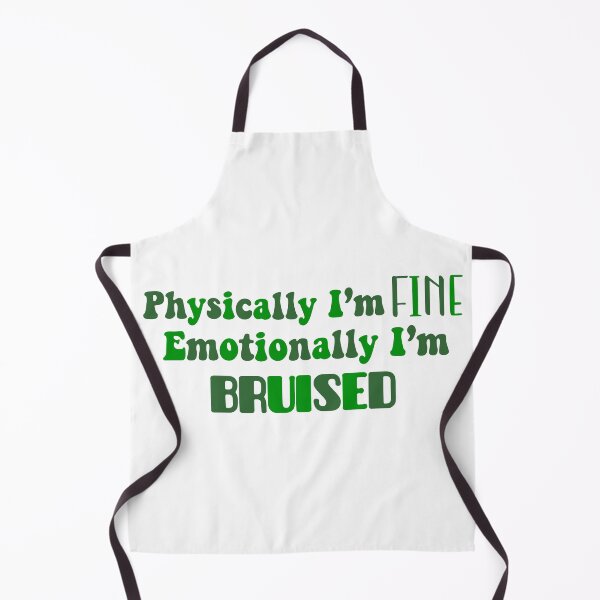 Item preview, Physically I'm Fine Emotionally I'm Bruised Sticker designed and sold by Marianna's Meraki.