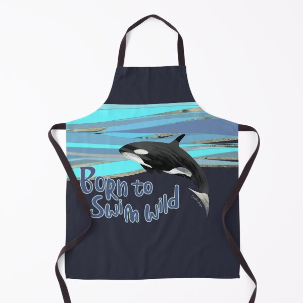 Item preview, Wild open water swimming orca whale for swimmer swim lovers. Caroline Laursen original designed and sold by Caroline Laursen.