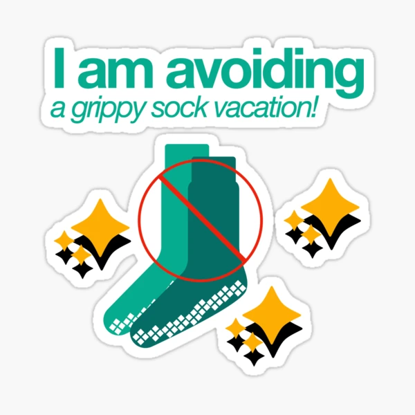 Grippy Sock Vacation sticker