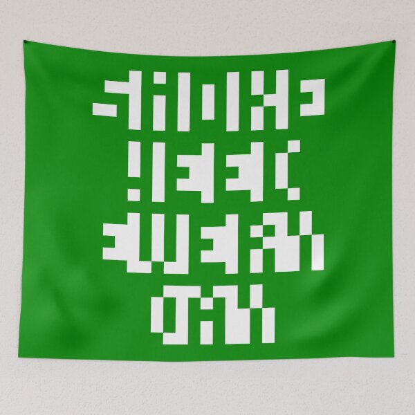 Item preview, 3x5 Close Negative Space Pixel Letters "Smoke Weed" designed and sold by gkillerb.