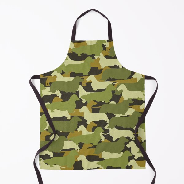 Item preview, Distressed Camo Dachshund Silhouettes designed and sold by CanisPicta.