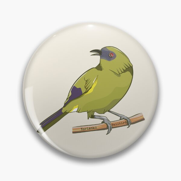 Item preview, Bellbird Korimako nz bird designed and sold by piedaydesigns.
