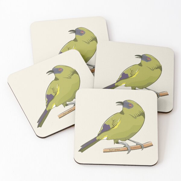 Item preview, Bellbird Korimako nz bird designed and sold by piedaydesigns.
