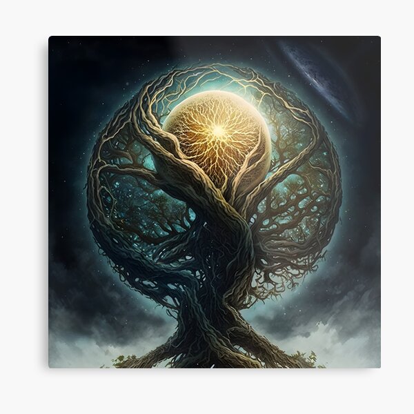 Heart of the World Tree Metal Print