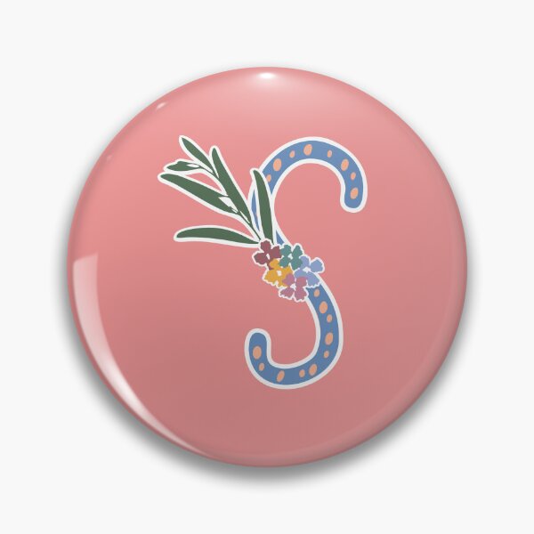 Artikelvorschau, Blumenmonogramm S entworfen und verkauft von pear-la.