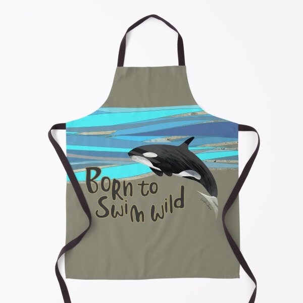 Item preview, Wild open water swimming orca whale for swimmer swim lovers. Caroline Laursen original designed and sold by Caroline Laursen.