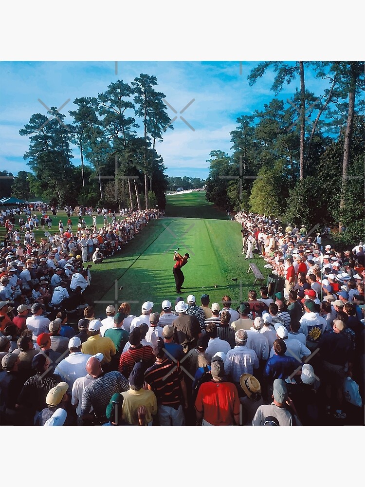 Discover Tiger W, 2001 Masters, 18th Hole Premium Matte Vertical Poster