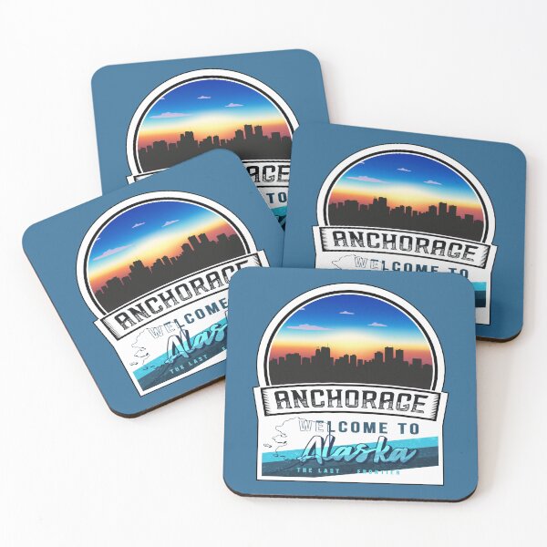 Item preview, Anchorage, Welcome to Alaska, The Last Frontier | Alaska State and Cities Series -1 designed and sold by WorldStateArt.