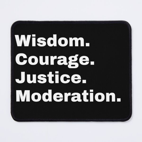 Item preview, The Four Virtues of Stoicism designed and sold by AllThatStyle.