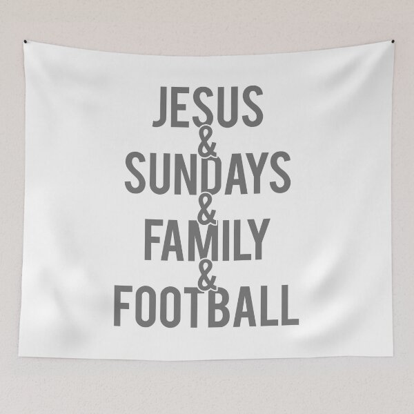 Item preview, Jesus & Sundays & Family & Football designed and sold by KA DESIGNS.