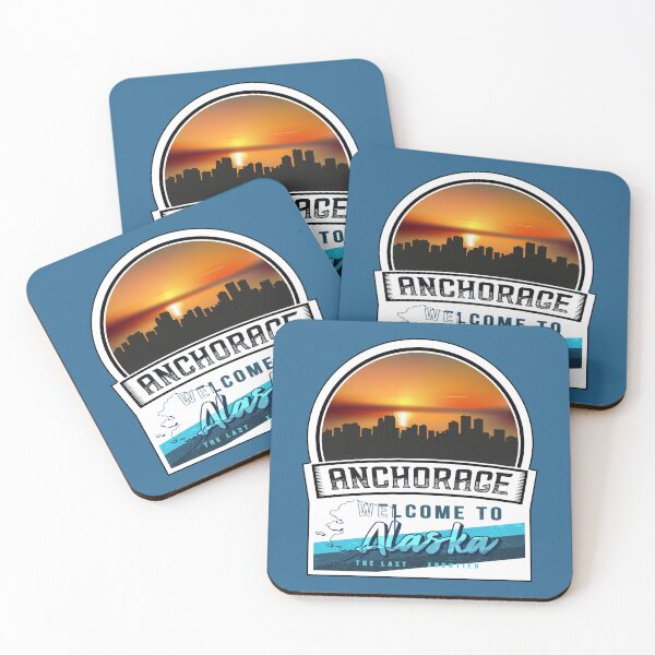 Item preview, Anchorage, Welcome to Alaska, The Last Frontier | Alaska State and Cities Series -3 designed and sold by WorldStateArt.