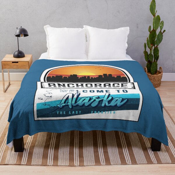 Item preview, Anchorage, Welcome to Alaska, The Last Frontier | Alaska State and Cities Series -4 designed and sold by WorldStateArt.