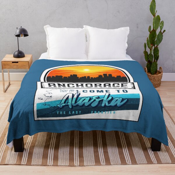 Item preview, Anchorage, Welcome to Alaska, The Last Frontier | Alaska State and Cities Series -6 designed and sold by WorldStateArt.