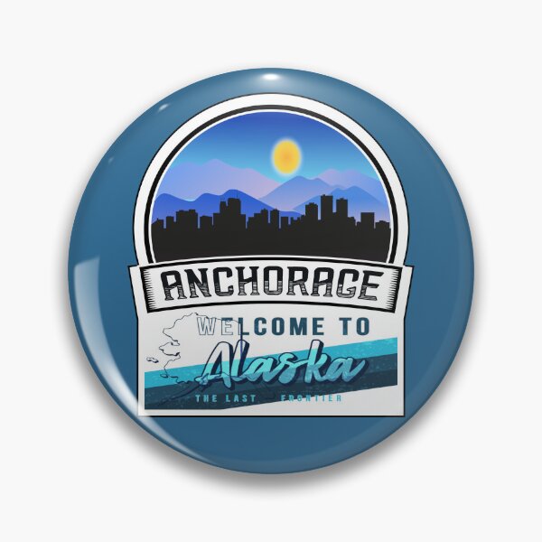Item preview, Anchorage, Welcome to Alaska, The Last Frontier | Alaska State and Cities Series -7 designed and sold by WorldStateArt.
