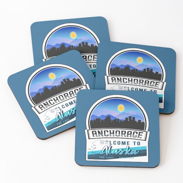 Item preview, Anchorage, Welcome to Alaska, The Last Frontier | Alaska State and Cities Series -7 designed and sold by WorldStateArt.