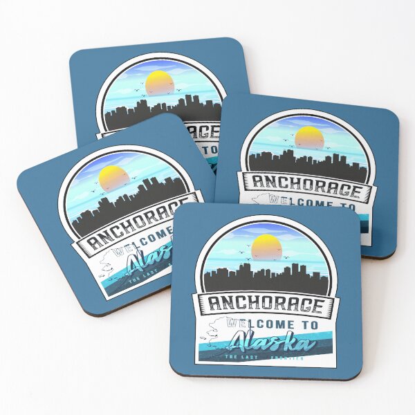 Item preview, Anchorage, Welcome to Alaska, The Last Frontier | Alaska State and Cities Series -8 designed and sold by WorldStateArt.