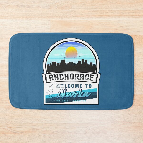 Item preview, Anchorage, Welcome to Alaska, The Last Frontier | Alaska State and Cities Series -8 designed and sold by WorldStateArt.