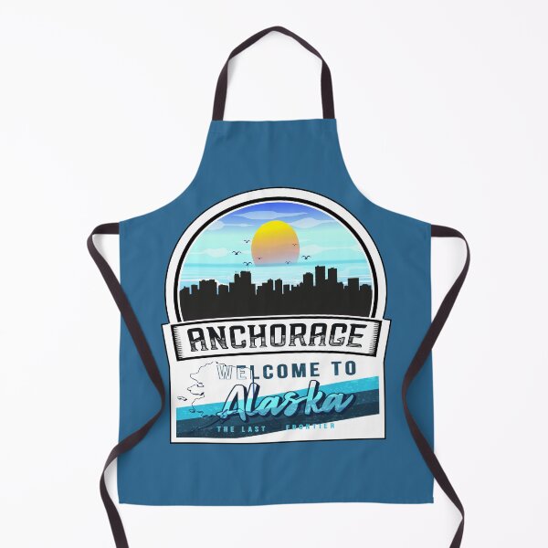 Item preview, Anchorage, Welcome to Alaska, The Last Frontier | Alaska State and Cities Series -8 designed and sold by WorldStateArt.